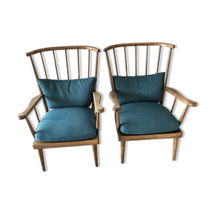 Paire fauteuils baumann,