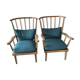 Paire fauteuils Baumann, années 50-60