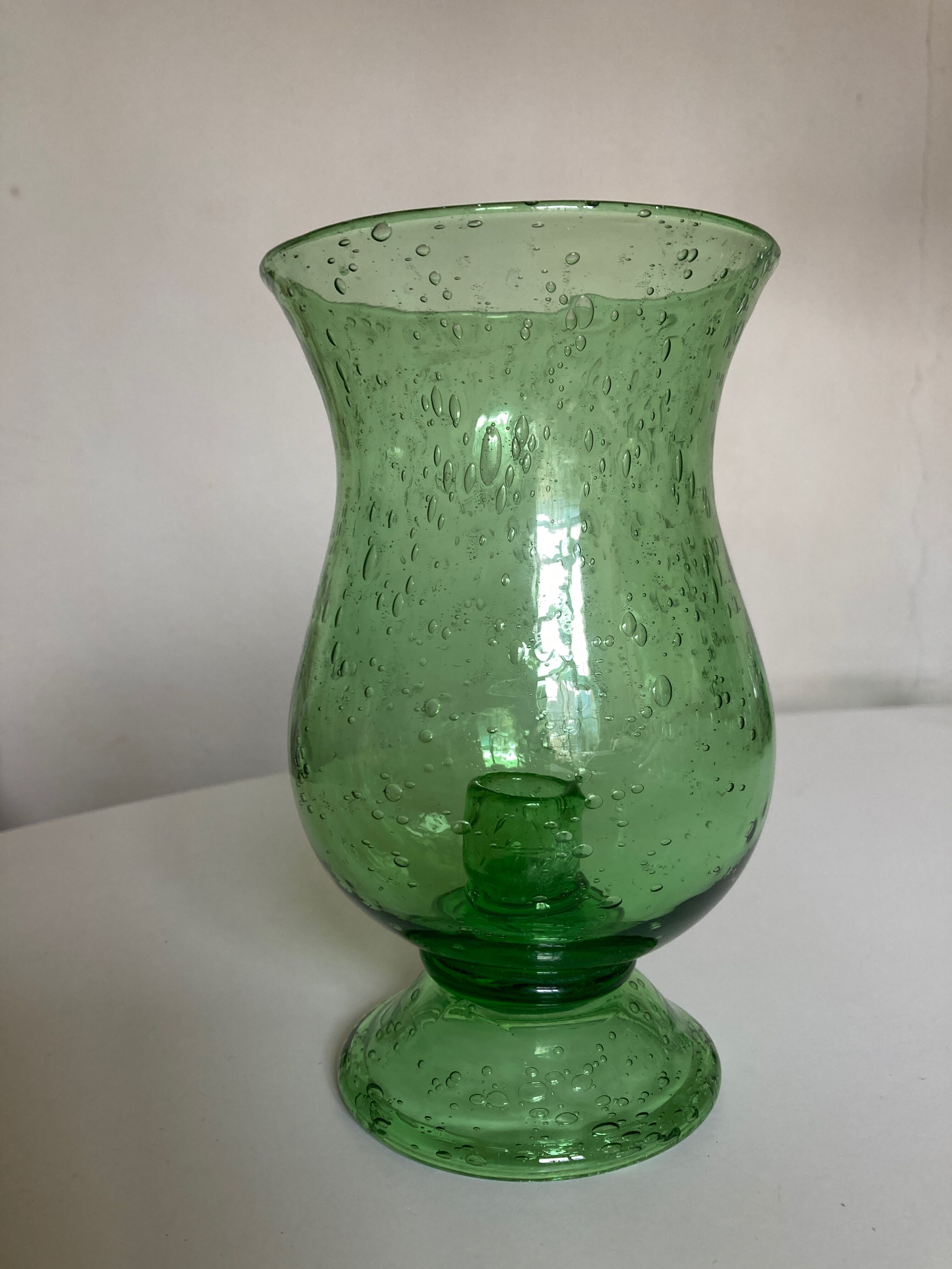 Glass garden candle holder by Biot