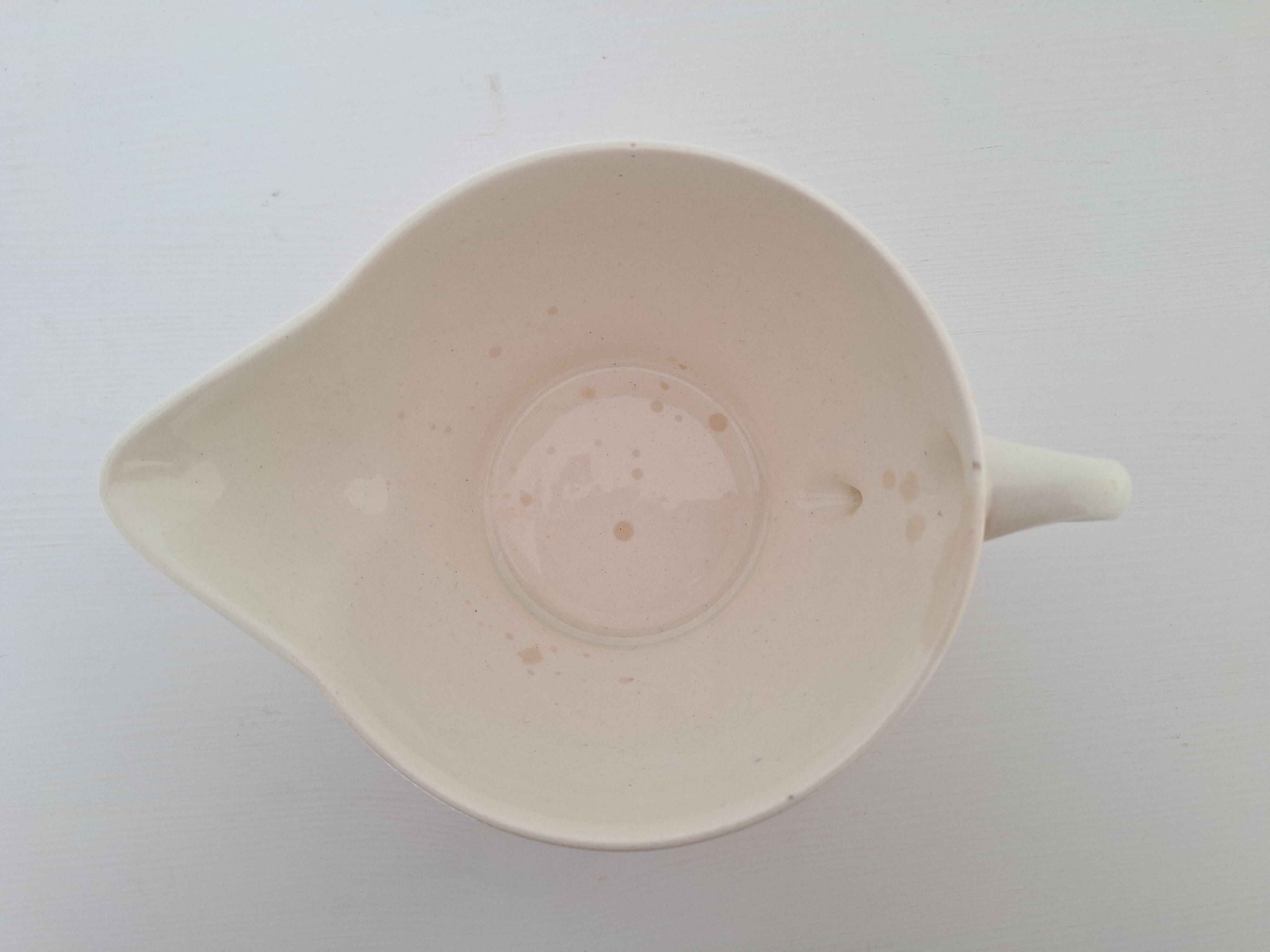 Saucière Gien marron et orange modèle Ladon
