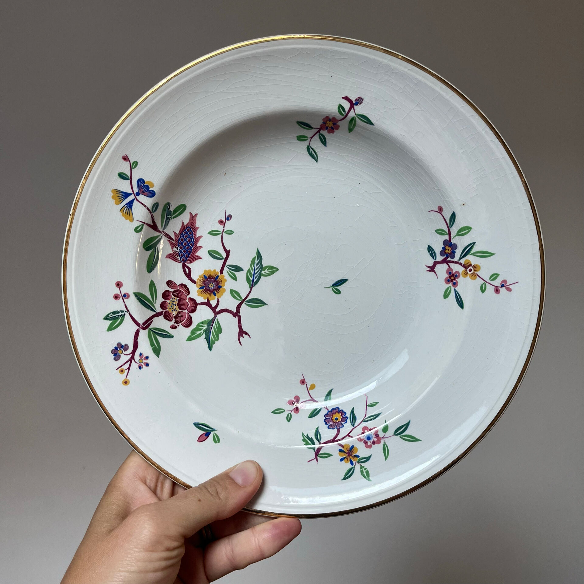 12 deep plates Luneville Chantilly