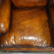 Restored leather Howard & Son canapé style, 204 cm