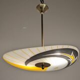 Modernist glass suspension from the 50s/60s