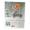 Mobil oil paper advertising