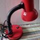 Retro red desk lamp
