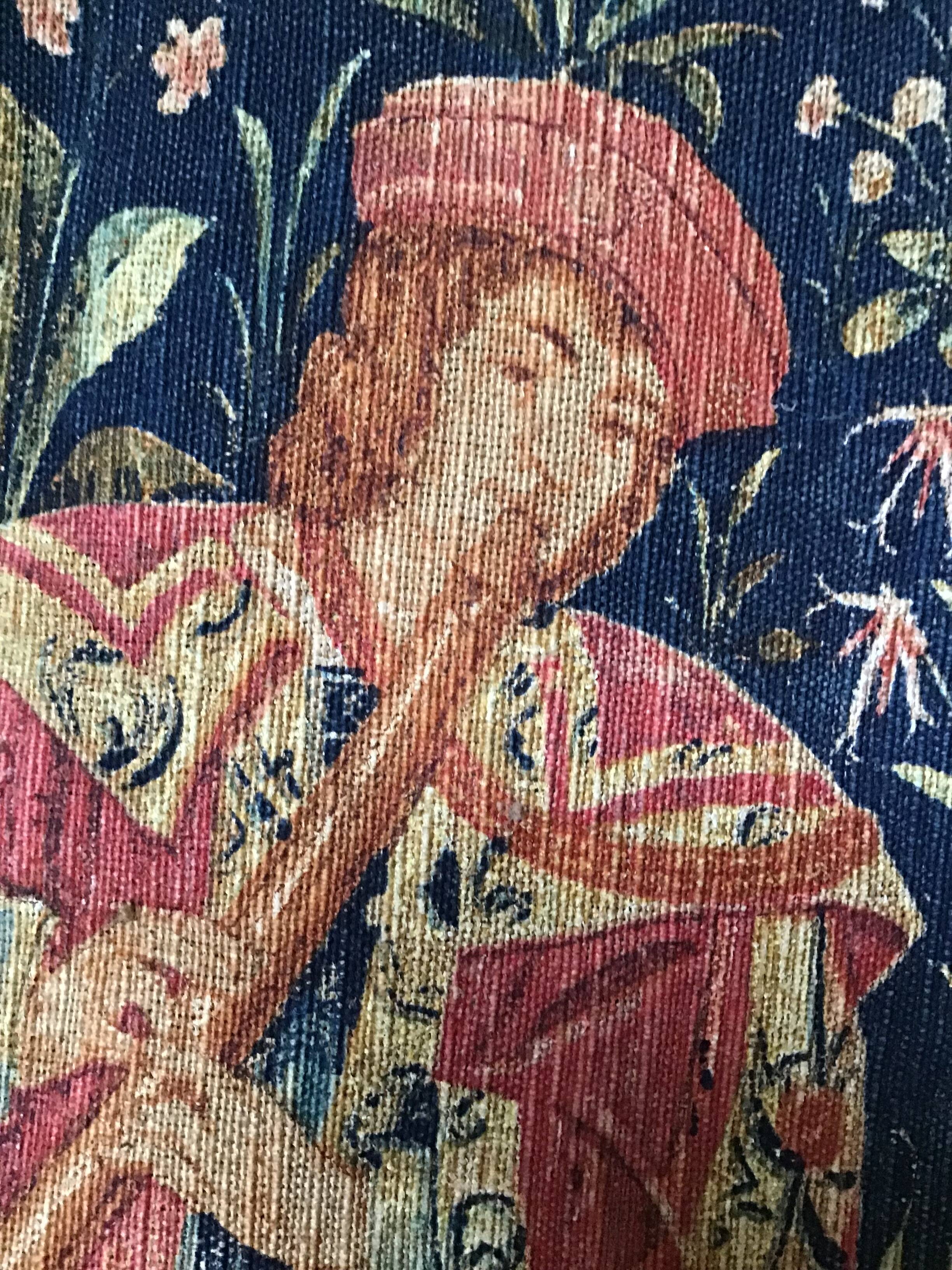 Wall tapestry reproduction of Artis Flora entitled the concert