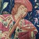 Wall tapestry reproduction of Artis Flora entitled the concert