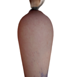 Lampe champignon en verre marmoréens 1930/1950