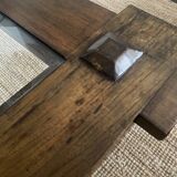 Square teak table