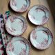 Lot de 5 assiettes plates Terre de fer Ste Amandinoise Iris