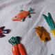 Set of 10 ceramics animals, fish, butterfly
