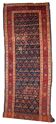 Handmade antique Persian Kurdish distressed runner 103cm x 375cm 1900s