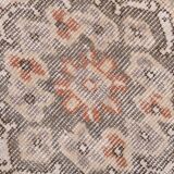 6x9 Ash Gray Handmade Wool Turkish Vintage Rug, 188x290Cm SK 5073