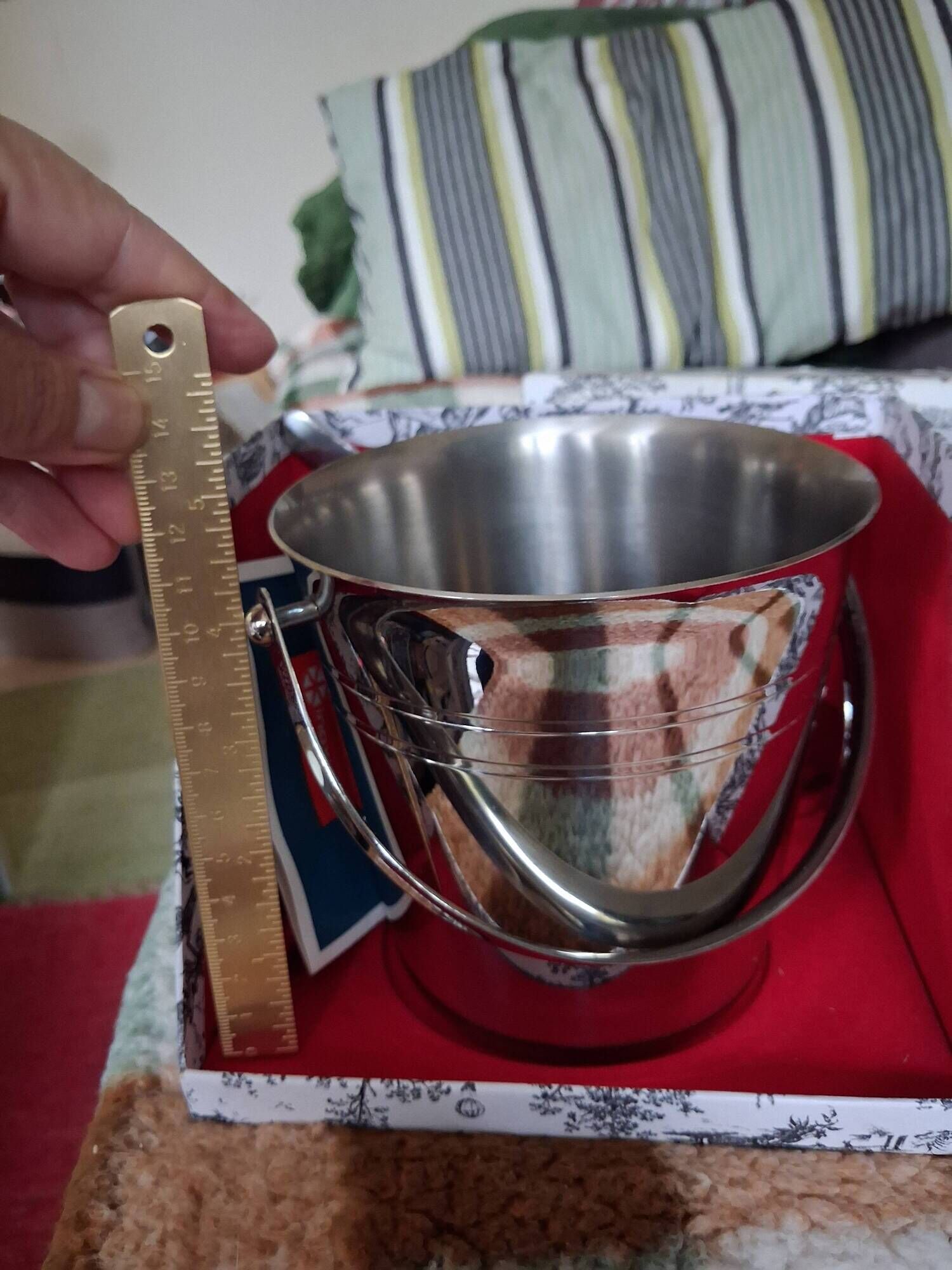 Full set vintage ice bucket by Guy Degrenne