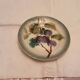 Assiette a dessert faience Hamage barbotine prune