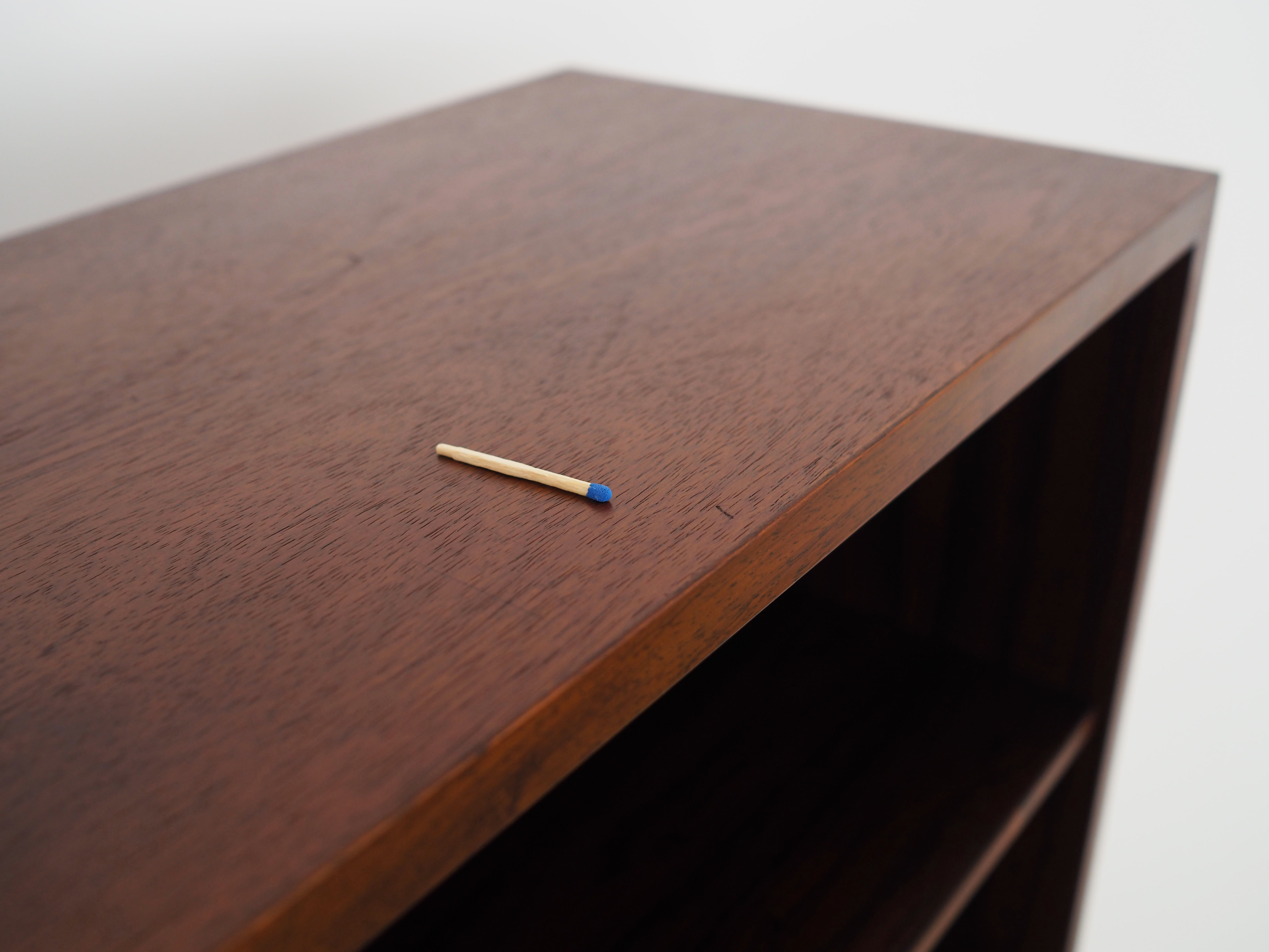 Rosewood bookcase, danish design, 1960s, manufactured by omann jun