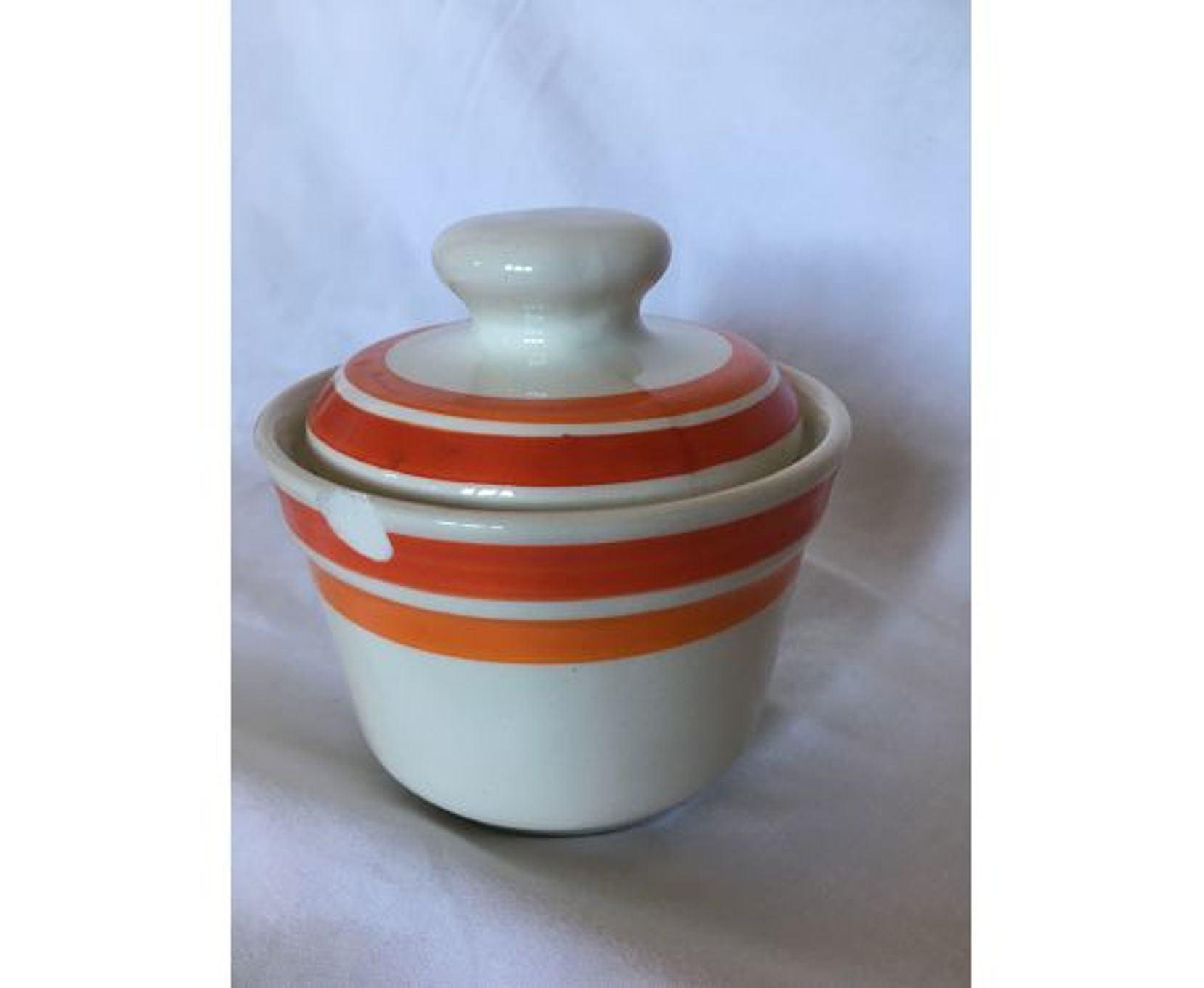 Vintage orange and red coffee set saint amand bahia coffee pot cups saucer