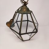 Lantern brass glass