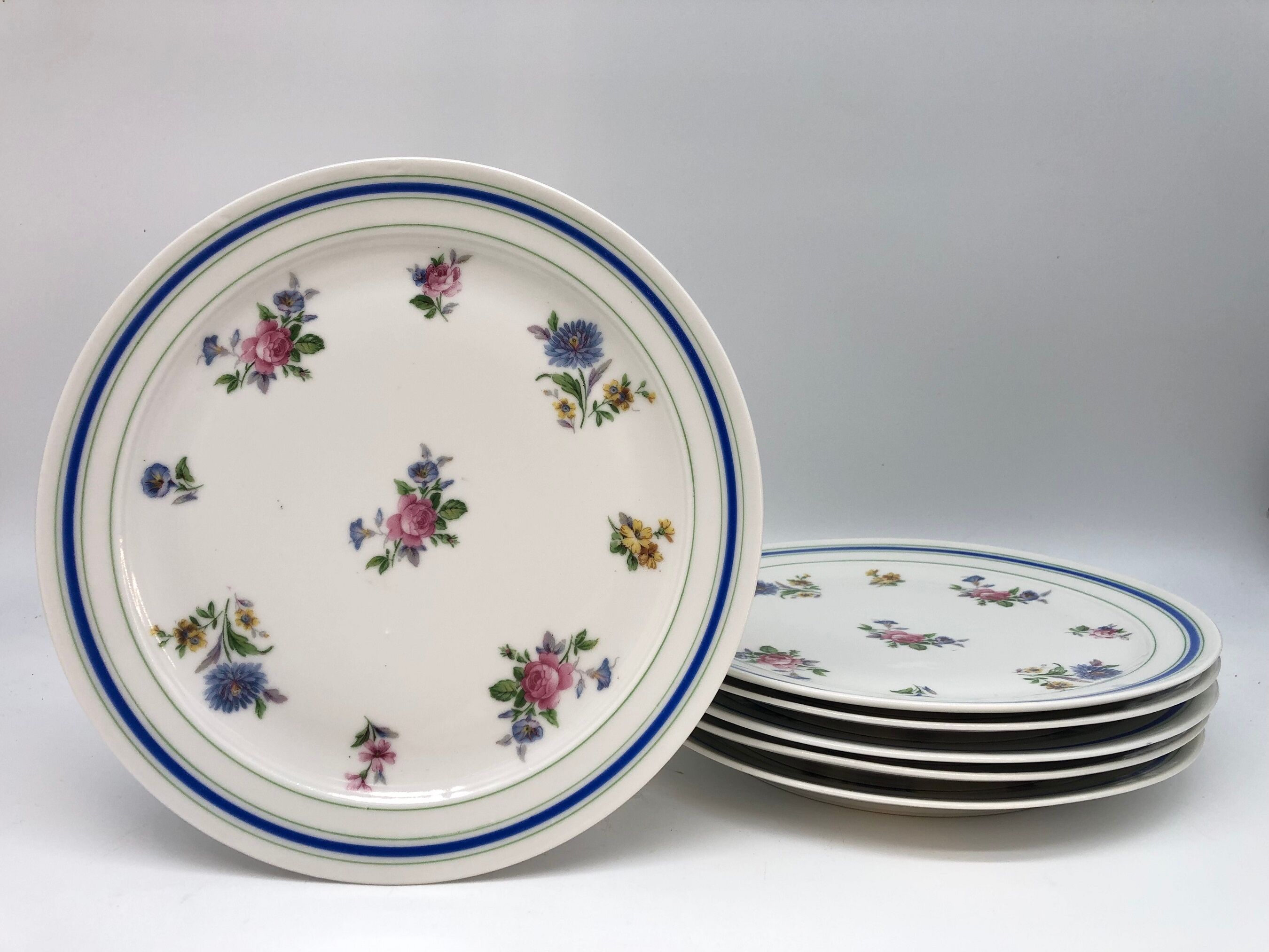 6 plates plates " lourioux foëcy "