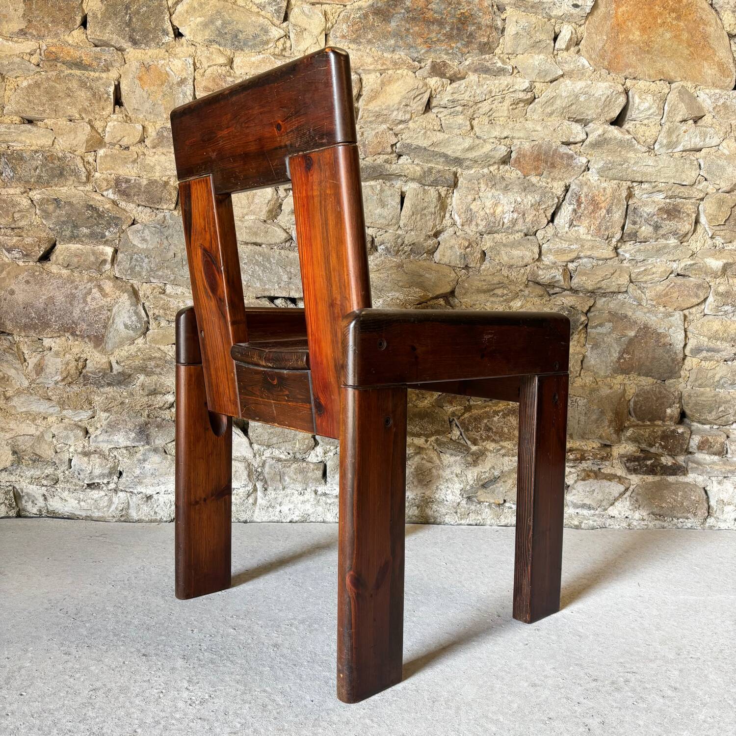 Table and 4 chairs set by Silvio Coppola for Fratelli Montina