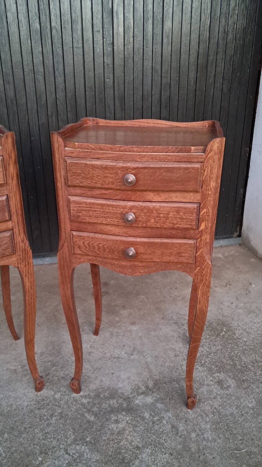 2 Louis XV style bedside tables