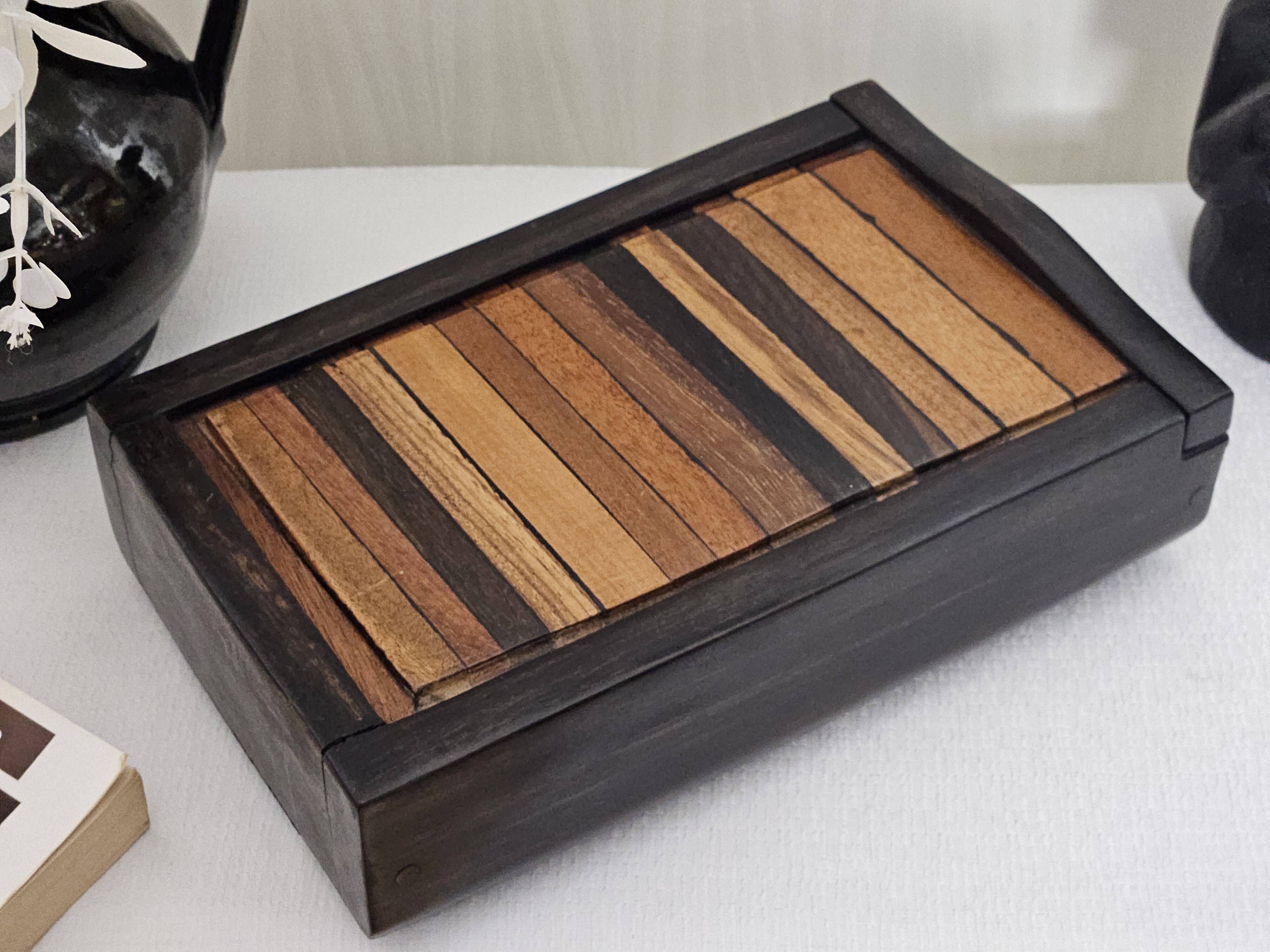 Coffret en ébène de macassar artisanal