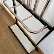 Wall-mounted coat rack with 8 hooks, vintage 50/60