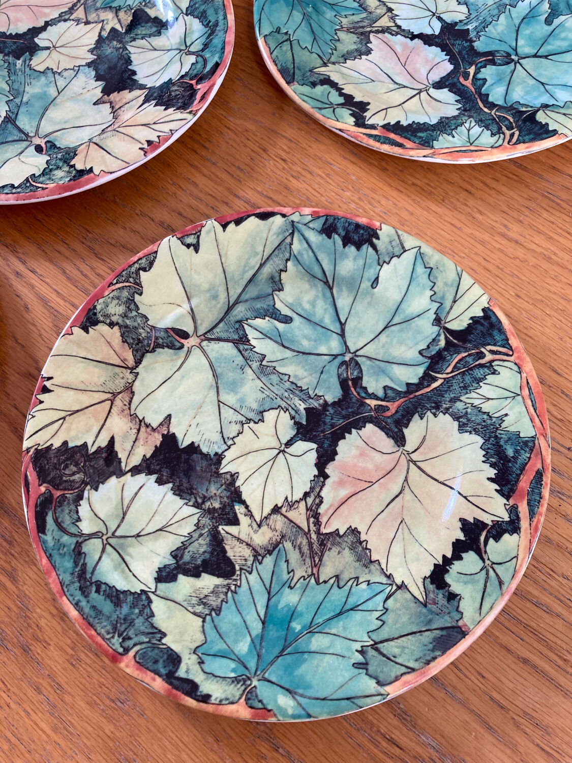 Plates Gien Vintage foliage