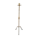 Brutalist gilded wrought iron floor lamp base 1970
