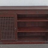 Console sideboard with shelf and mesh door