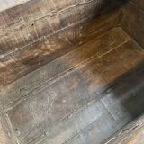 Large Indian chest on wheels early 20th century