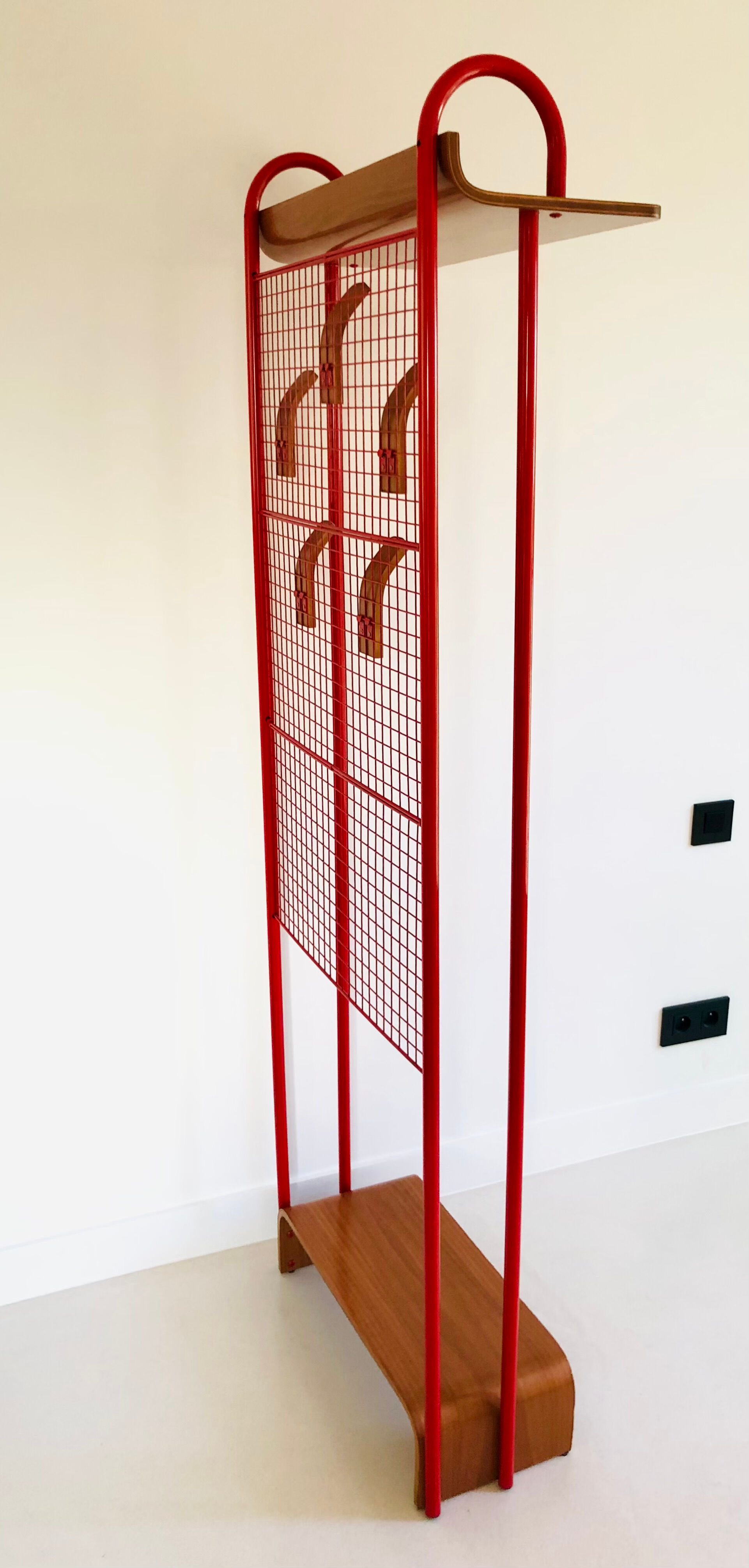 Coat rack grid on foot, Italy 80s