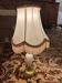 Bronze and opaline table lamp