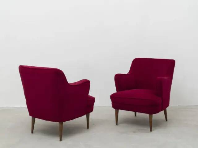 Gustavo Pulitzer Finali pour Cassina, paire de fauteuils, Italie, 1955