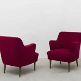 Gustavo Pulitzer Finali pour Cassina, paire de fauteuils, Italie, 1955