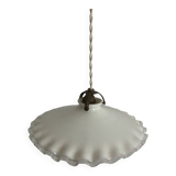 Opaline pendant light, vintage lighting