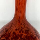 Vintage burgundy red soliflore vase in the 70