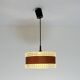 Vintage pendant lamp with brown ring