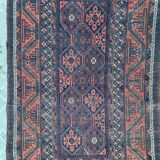 Tapis ancien Belutch afghan 122x220 cm
