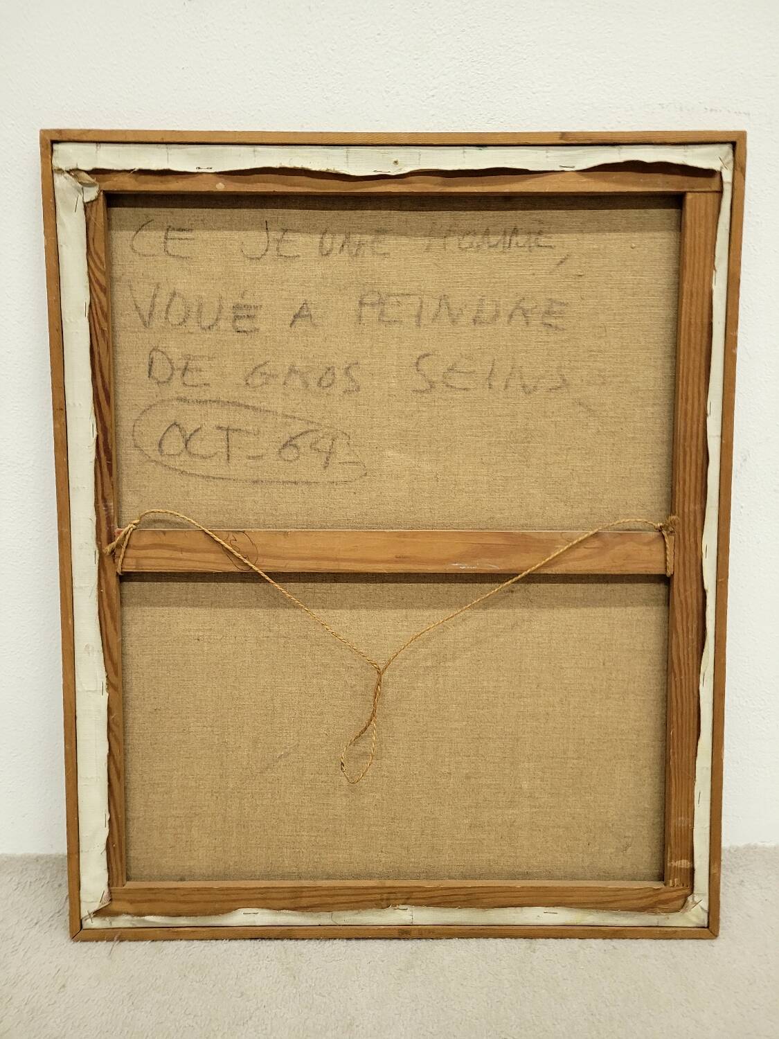 Michel Parré modern painting in the spirit of Maurice Bacon 1964