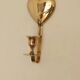 Vintage Brass Heart Shaped Wall Sconces