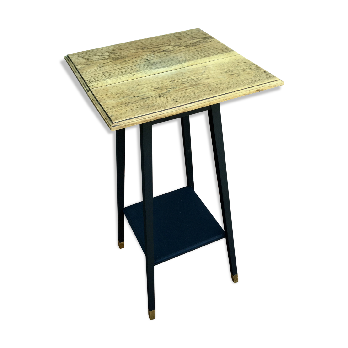 Renovated vintage selette in black