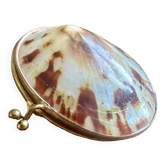 Boîte pilulier coquillage et laiton