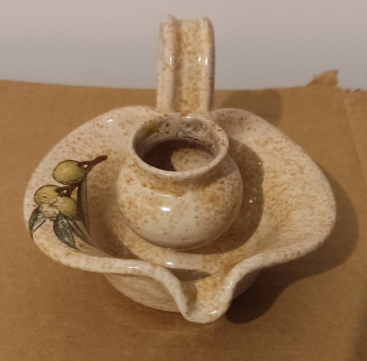 Vintage handcrafted candle holder