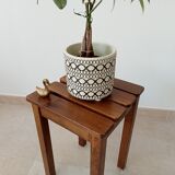 Vintage oak stool 70s/80s
