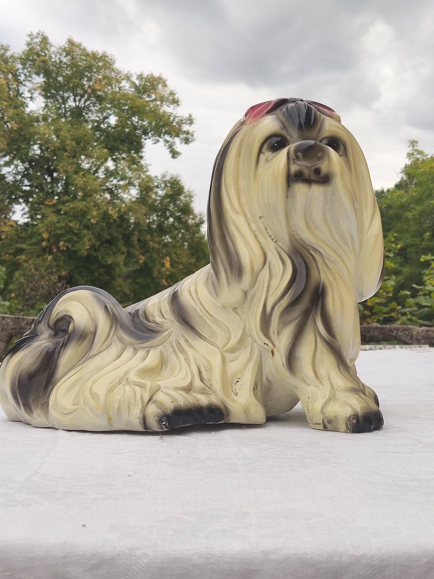 Shih Tzu dog statuette - 1950 - Italian
