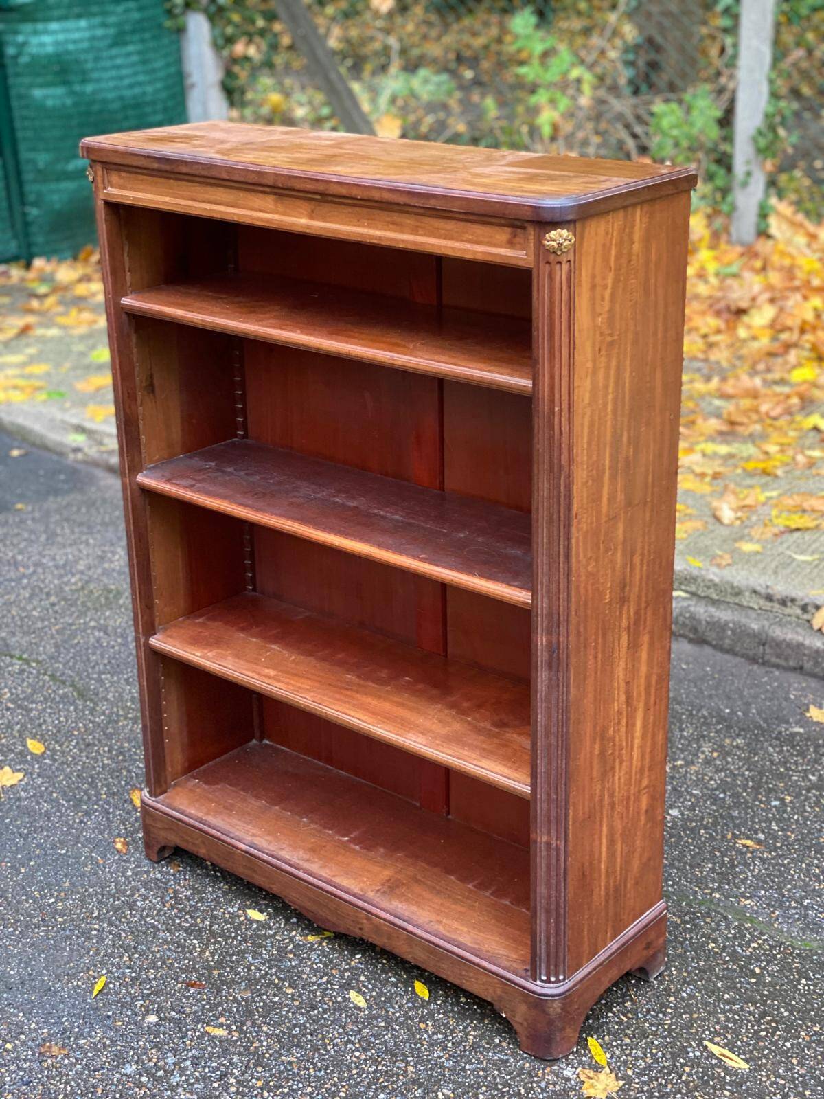 Vintage 18th Century Solid Mahogany Bookshelf