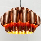 Copper pendant lamp Swiss type 810 modern mid-century by Hans Zender for Temde