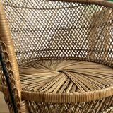 VINTAGE PALM TREE ARMCHAIR IN BURI