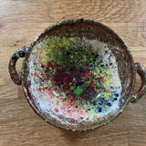 Vintage ceramic bowl signed Morvan